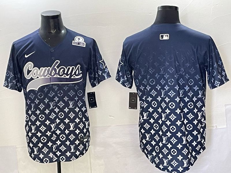 Men 2025 Dallas Cowboys Blank Drak Blue Nike Limited NFL Jersey 03->dallas cowboys->NFL Jersey